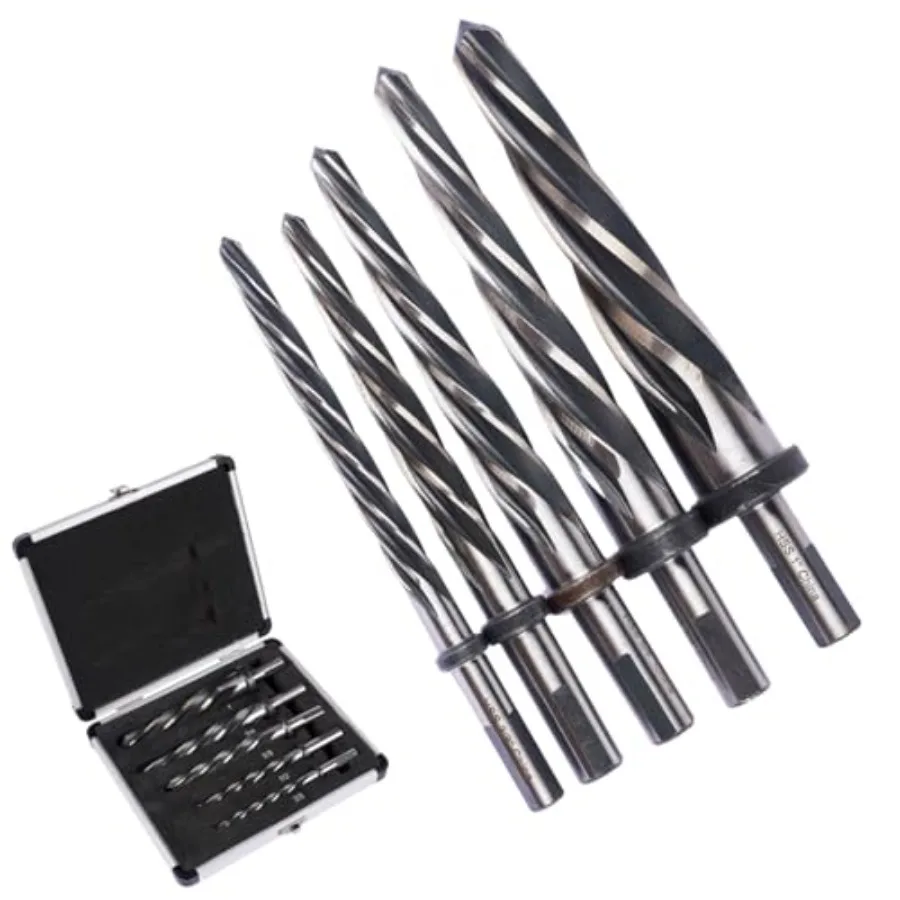 5 Piece M2 HSS Taper Chucking Reamer Set Fit 1/2" 3-Flat Round Shank Bridge Construction Reamer Drill Bits 3/8" 1/2" 5/8" 3/4"
5 Piece M2 HSS Taper Chucking Reamer Set Fit 1/2" 3-Flat Round Shank Bridge Construction Reamer Drill Bits 3/8" 1/2" 5/8" 3/4"