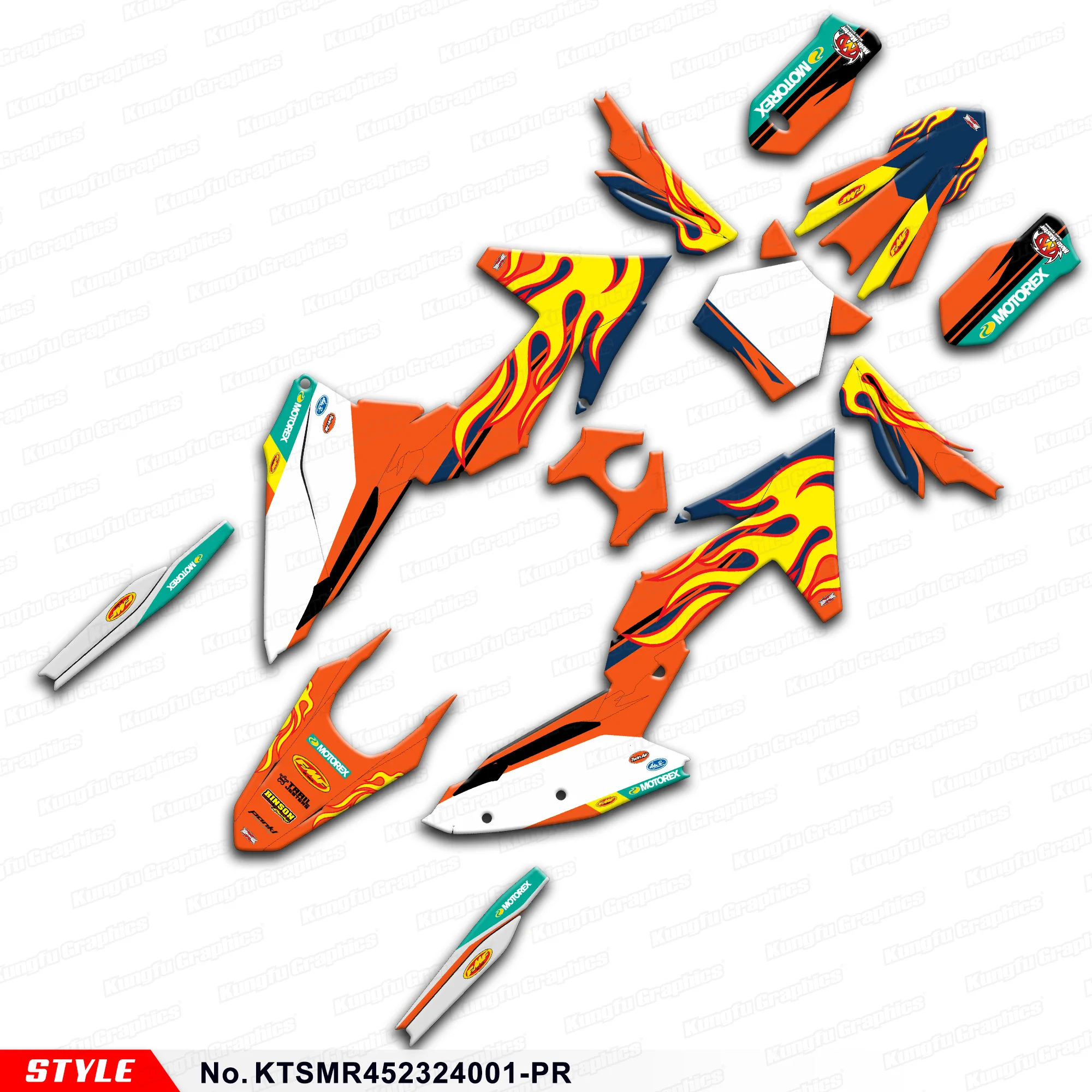 JY RACING Vinyl Sticker MX Graphics Kit for KTM SMR 450 SMR450 2023 2024, Rebuilding, KTSMR452324001-PR
JY RACING Vinyl Sticker MX Graphics Kit for KTM SMR 450 SMR450 2023 2024, Rebuilding, KTSMR452324001-PR