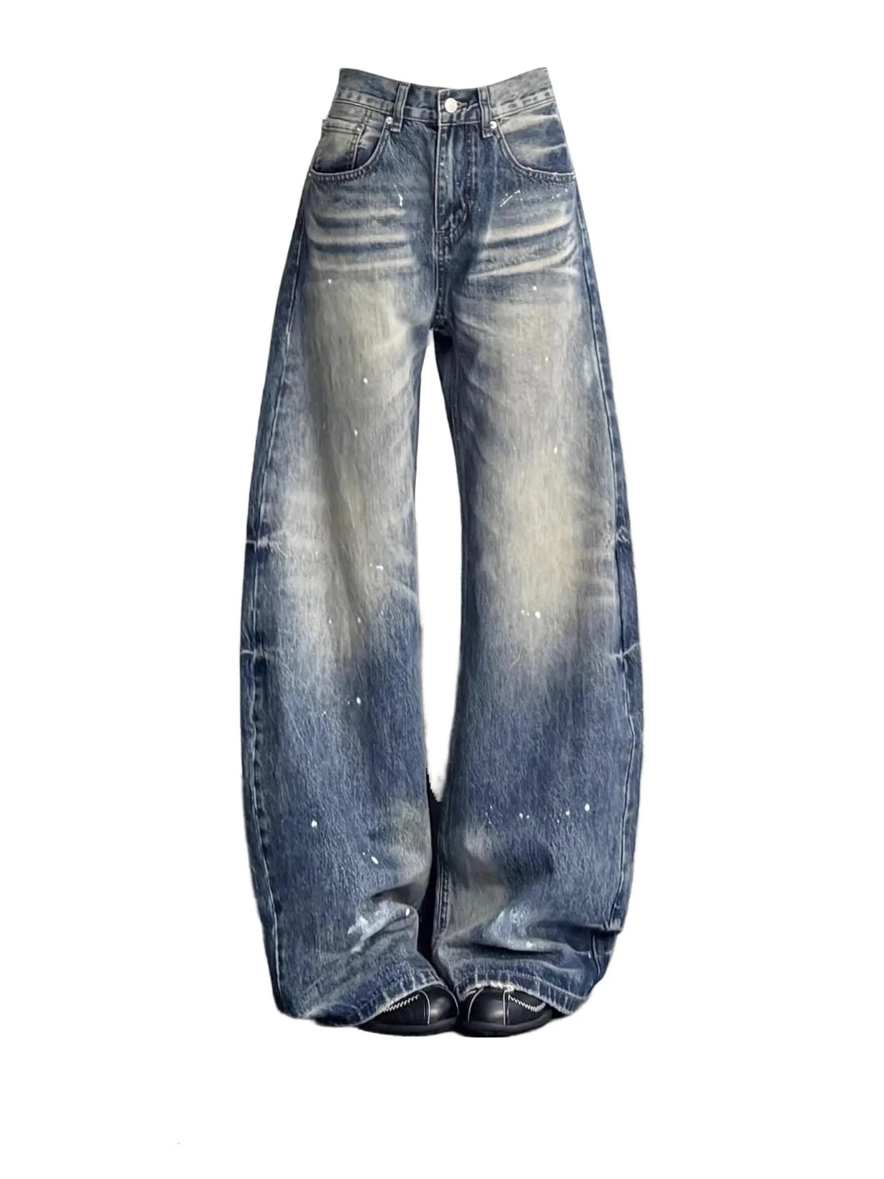 Retro American Washed Wide Leg Jeans Women's Spring Autumn Loose Fit Trousers Design Sensation Loose Windbreakers
Retro American Washed Wide Leg Jeans Women's Spring Autumn Loose Fit Trousers Design Sensation Loose Windbreakers
