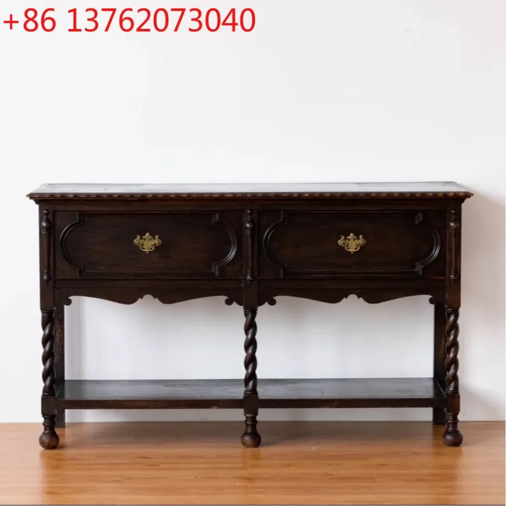 French antique style solid wood porch cabinet retro old dining side
French antique style solid wood porch cabinet retro old dining side
