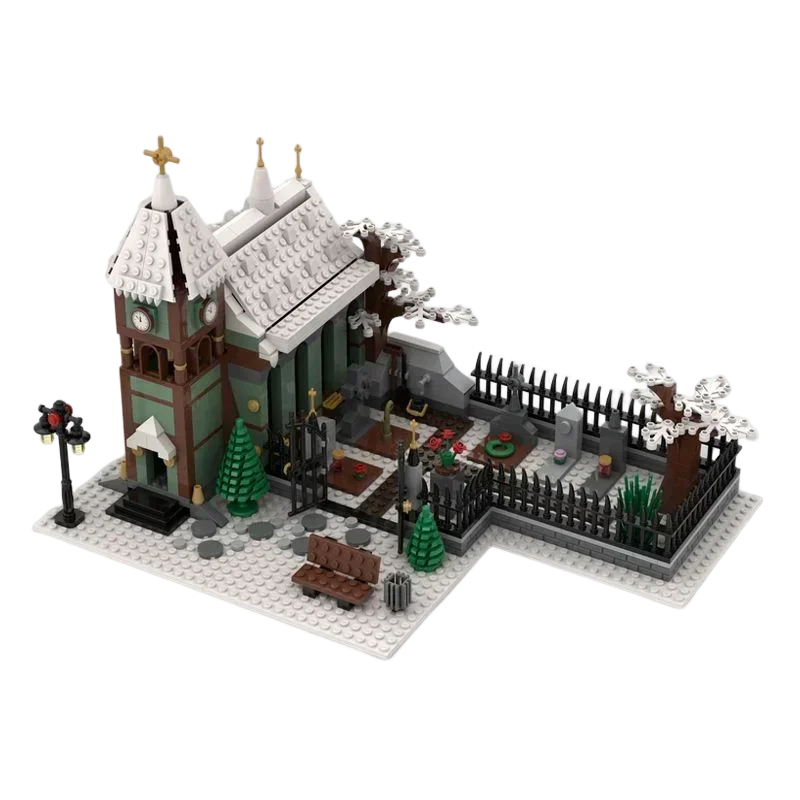 906 шт., зимняя деревенская церковь с кладбирем, MOC, креативные головоломки Streetview, архитектура, игрушка на день рождения «сделай сам», подарок для детей в возрасте
906 шт., зимняя деревенская церковь с кладбирем, MOC, креативные головоломки Streetview, архитектура, игрушка на день рождения «сделай сам», подарок для детей в возрасте