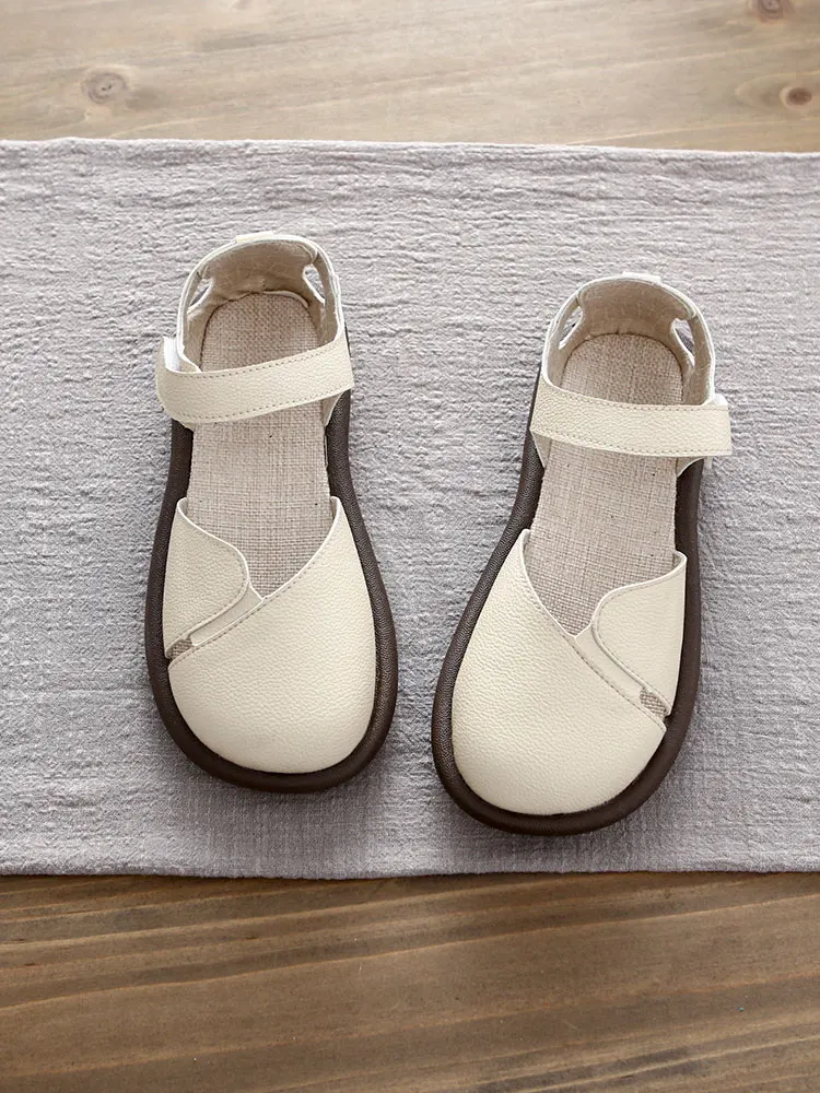 Romantic Roman Style Flat Bottom Mary Jane Sandals with Magic Tape Straps Large Head Casual Slip-On Shoes for Spring Summer
Romantic Roman Style Flat Bottom Mary Jane Sandals with Magic Tape Straps Large Head Casual Slip-On Shoes for Spring Summer
