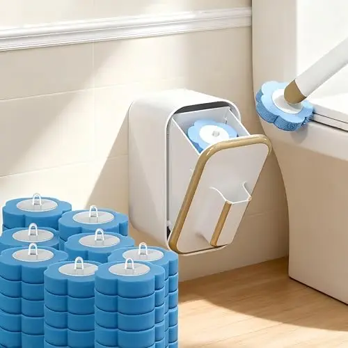 Disposable Toilet Brush Set w/ 48 Heads & Base – Wall-Mounted, Ergonomic Design for Bathrooms & RVs
Disposable Toilet Brush Set w/ 48 Heads & Base – Wall-Mounted, Ergonomic Design for Bathrooms & RVs