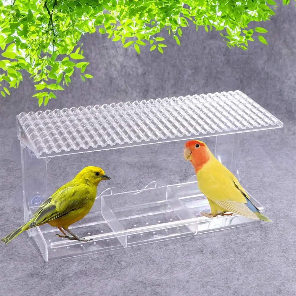 Clear Window Bird Feeder Drainage Hole Detachable Bird Feeding Trays Durable 3 Compartments Bird Food Container Yard
Clear Window Bird Feeder Drainage Hole Detachable Bird Feeding Trays Durable 3 Compartments Bird Food Container Yard
