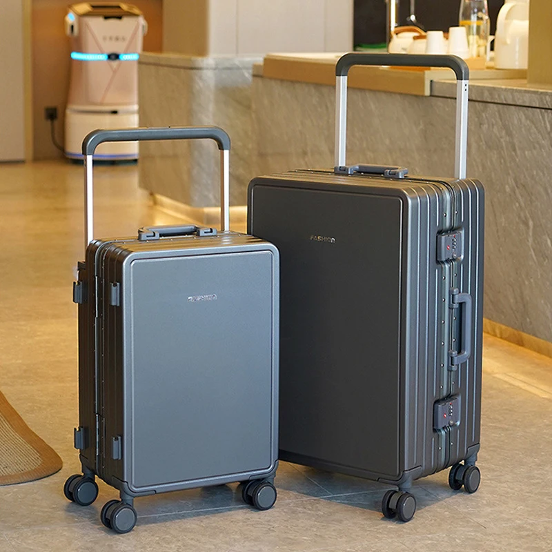 Travel Suitcase Aluminium Frame Wide Trolley Luggage Female Large Capacity Mute Universal Wheel Password Box Carry on Luggage
Travel Suitcase Aluminium Frame Wide Trolley Luggage Female Large Capacity Mute Universal Wheel Password Box Carry on Luggage