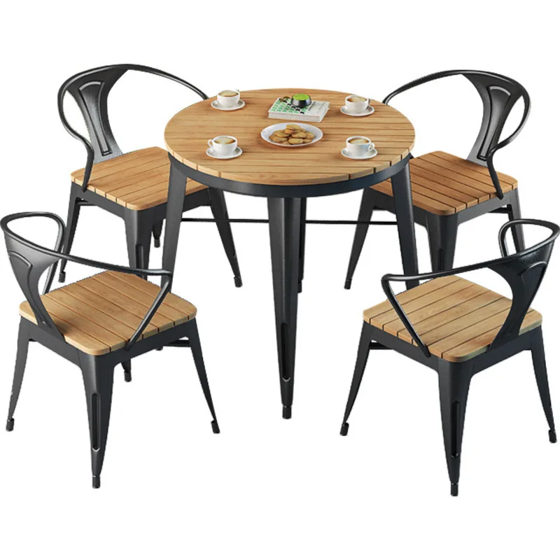 Simple leisure balcony small tables and chairs garden terrace anti-corrosion sunscreen dining table and chairs outdoor
Simple leisure balcony small tables and chairs garden terrace anti-corrosion sunscreen dining table and chairs outdoor
