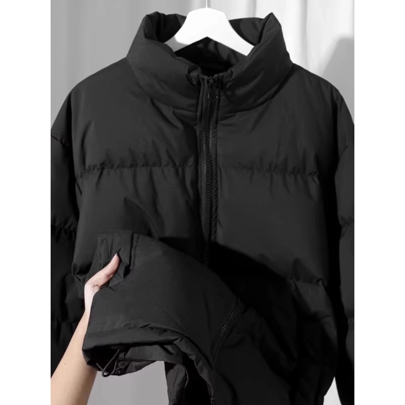 Thiened Autumn Winter Cotton Jaet for Men And Women Couple Warm Stand Collar Bread Sle Coat Youth ular Loose Fit
Thiened Autumn Winter Cotton Jaet for Men And Women Couple Warm Stand Collar Bread Sle Coat Youth ular Loose Fit