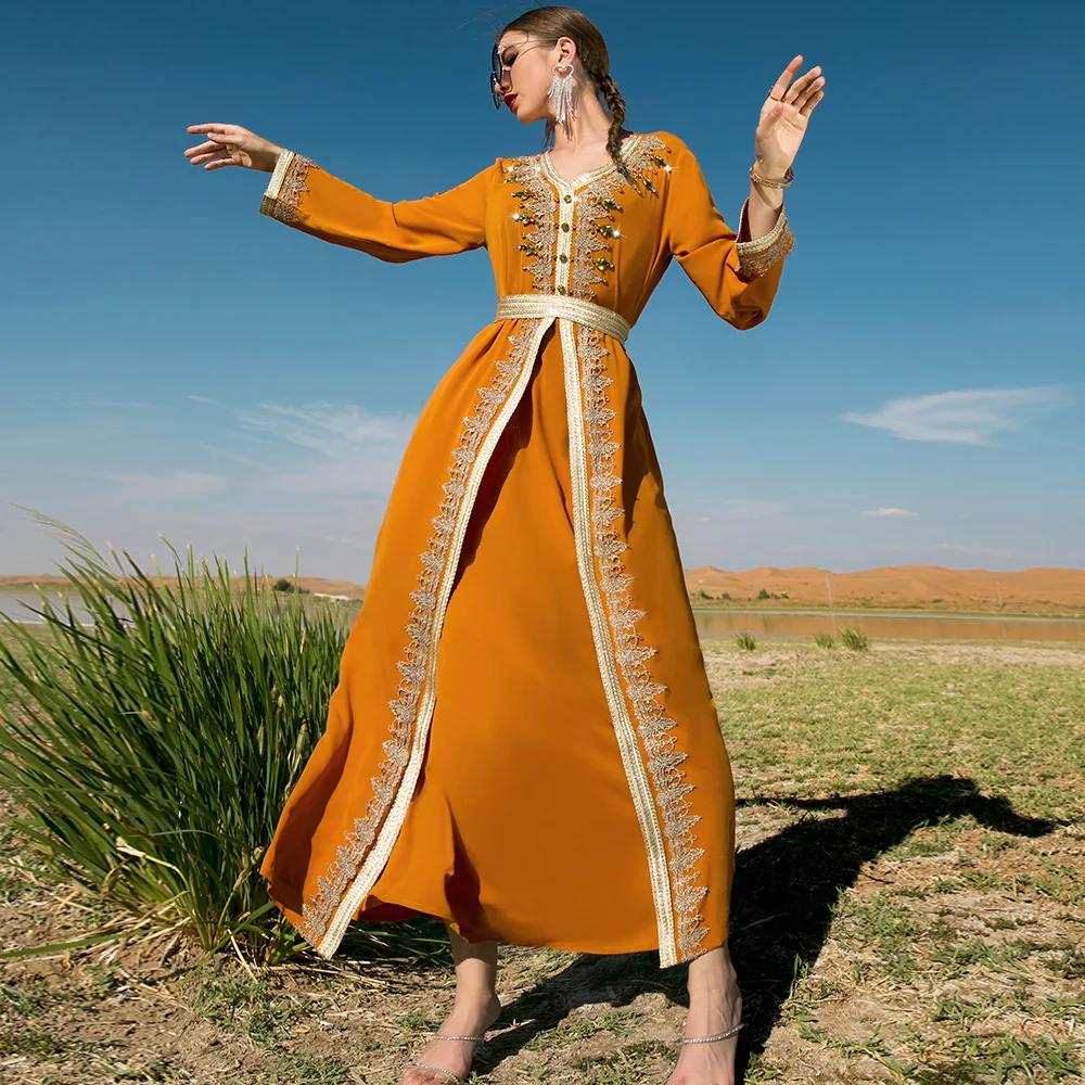 New Diamonds Abaya Evening Dress Party Gown Embroidery Robe Women Muslim Dubai Kaftan Eid Ramadan Islam Jalabiya Morocco Caftan
New Diamonds Abaya Evening Dress Party Gown Embroidery Robe Women Muslim Dubai Kaftan Eid Ramadan Islam Jalabiya Morocco Caftan