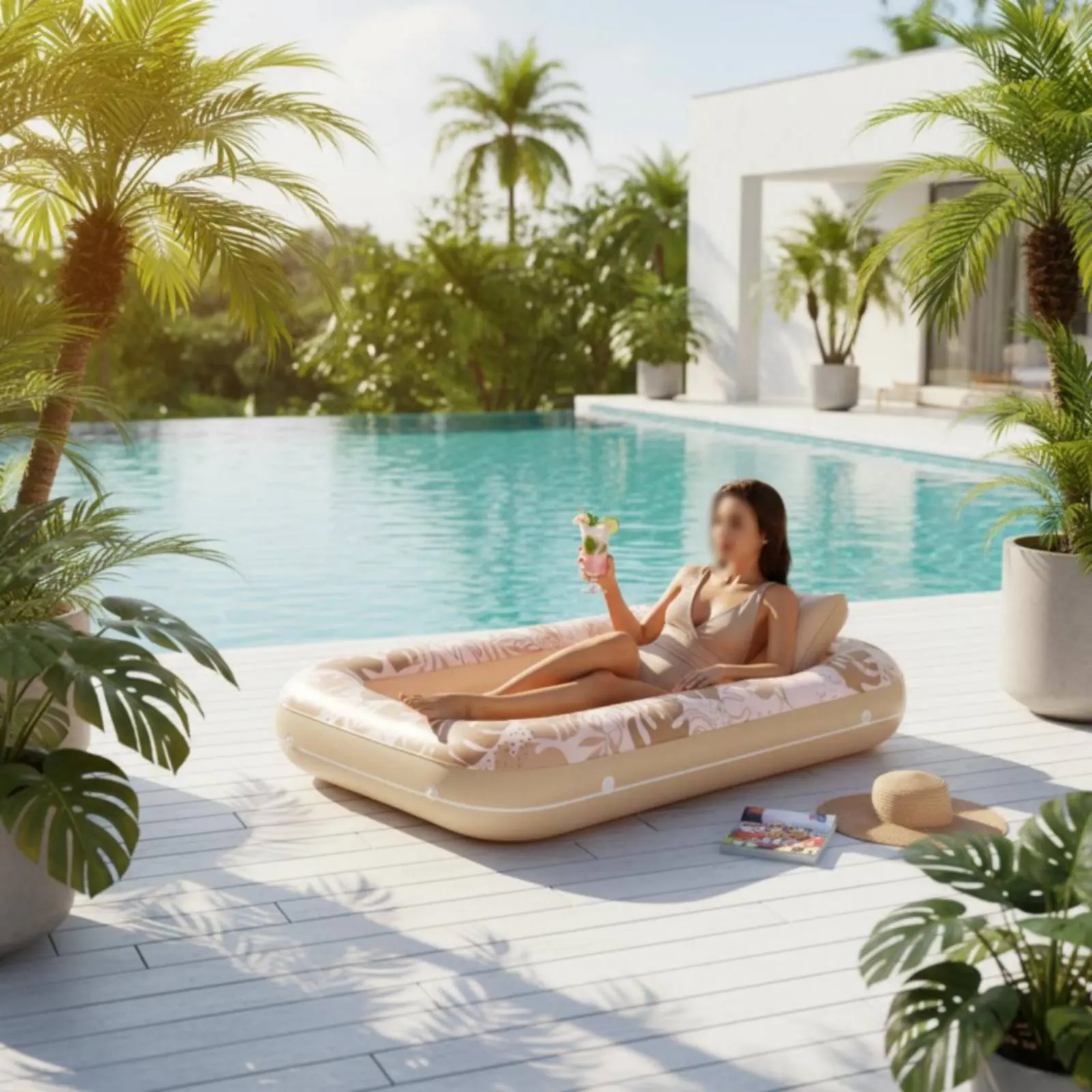 Tanning Pool Raft Extra Large Inflatable Pool Lounger Inflatable Sun Bed Easy to Inflate Water Filled Lounge Raft Heavy Duty
Tanning Pool Raft Extra Large Inflatable Pool Lounger Inflatable Sun Bed Easy to Inflate Water Filled Lounge Raft Heavy Duty