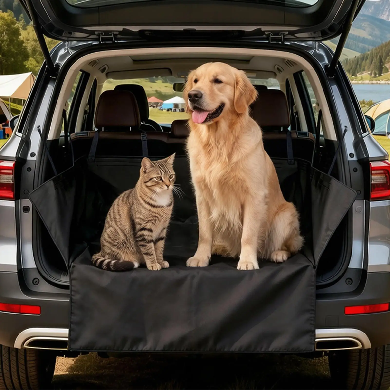 Pet Cargo Liner for SUV Non-Slip Waterproof Protective Pad Washable Dog Trunk Cover for Truck Automotive RV Car Rear Travel
Pet Cargo Liner for SUV Non-Slip Waterproof Protective Pad Washable Dog Trunk Cover for Truck Automotive RV Car Rear Travel