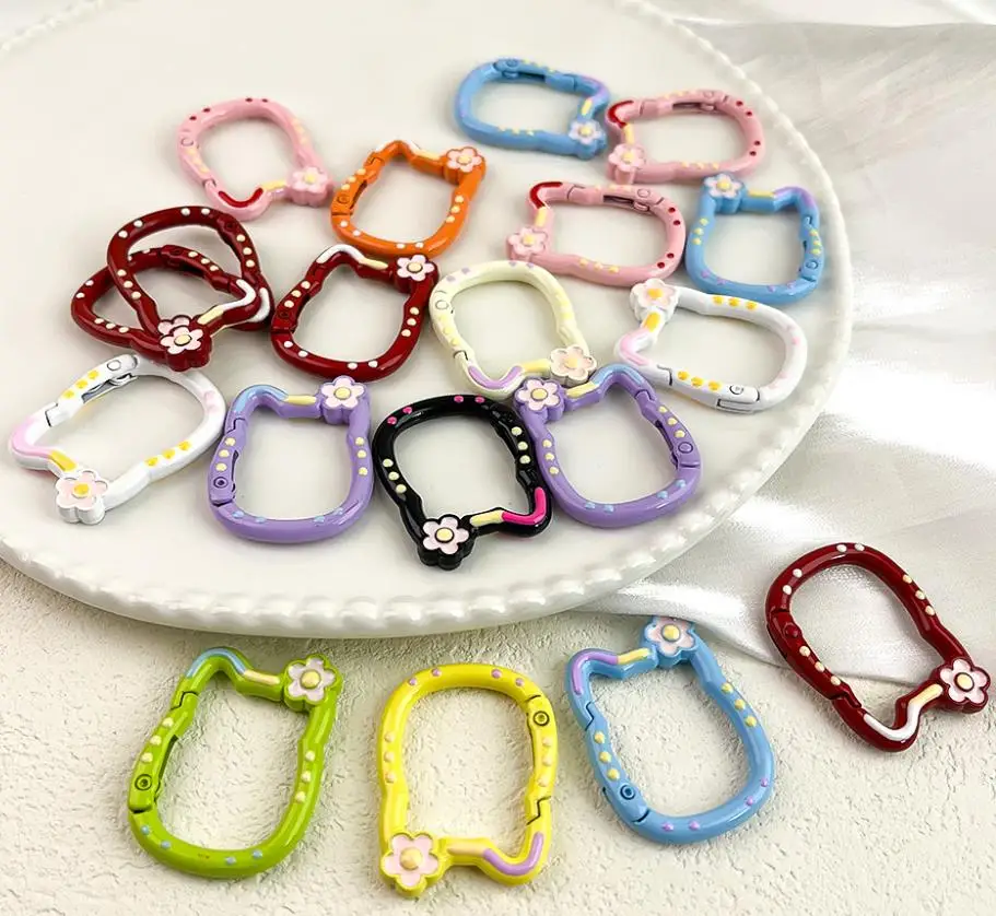 5 Pieces Macaron Kitten Spring Buckle Open Alloy Keychain Buckle for DIY Buckle Connector
5 Pieces Macaron Kitten Spring Buckle Open Alloy Keychain Buckle for DIY Buckle Connector