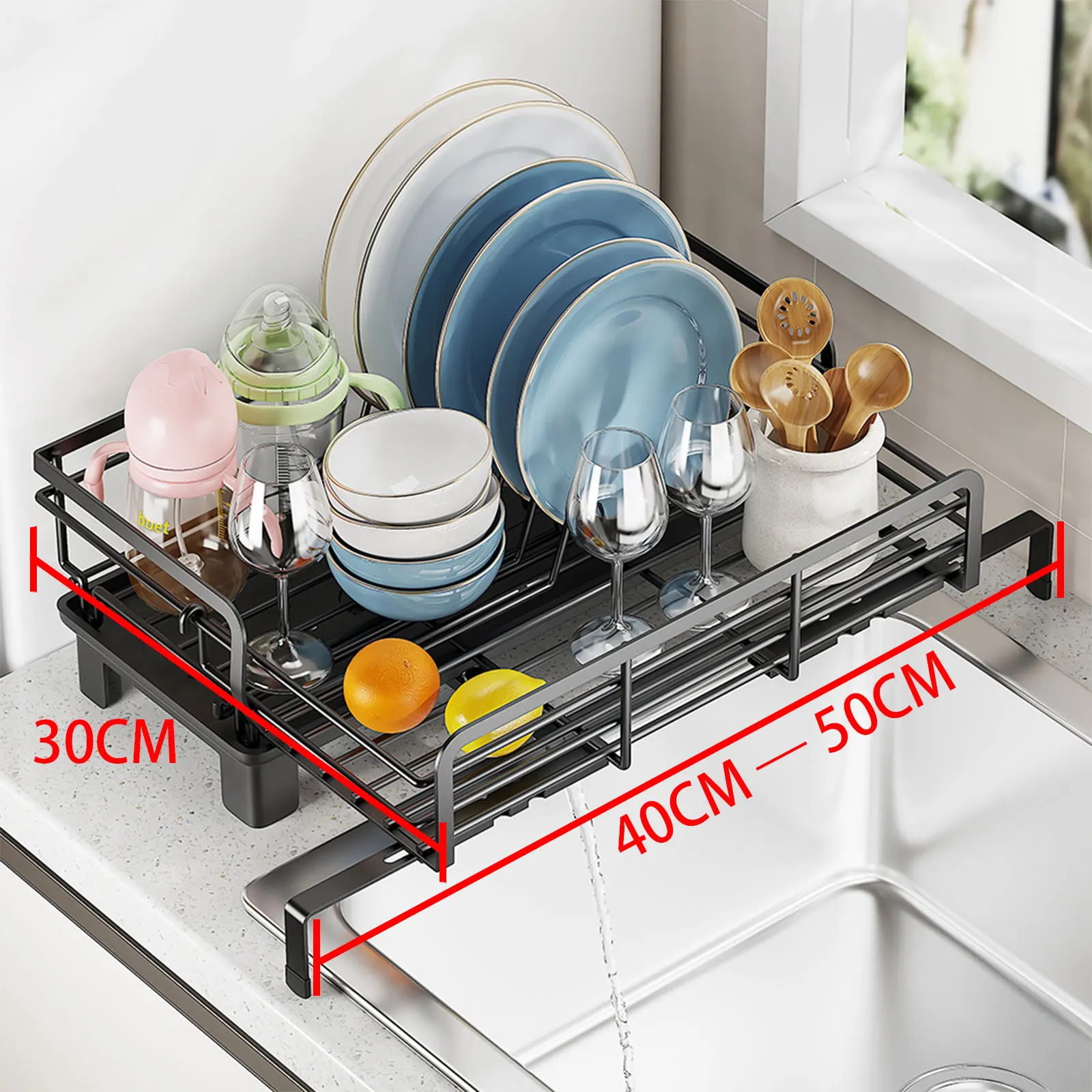 Stainless Steel Dish Drainer Dish Drainer for Kitchen Counter Cup Holder Cutlery Holder
Stainless Steel Dish Drainer Dish Drainer for Kitchen Counter Cup Holder Cutlery Holder