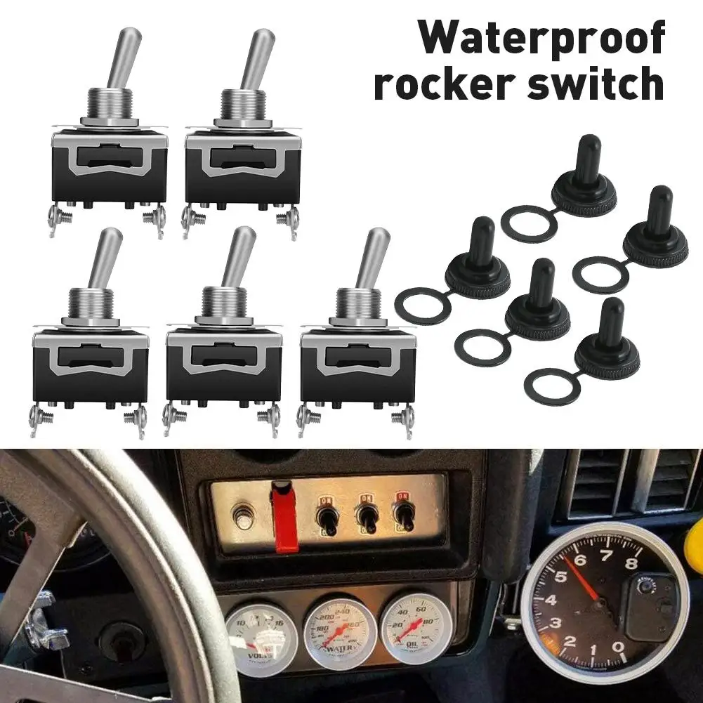 Toggle Switches ON Off SPST Car Rocker Switches 20A 12V Heavy Duty Waterproof Toggle Switch 5 pack
Toggle Switches ON Off SPST Car Rocker Switches 20A 12V Heavy Duty Waterproof Toggle Switch 5 pack