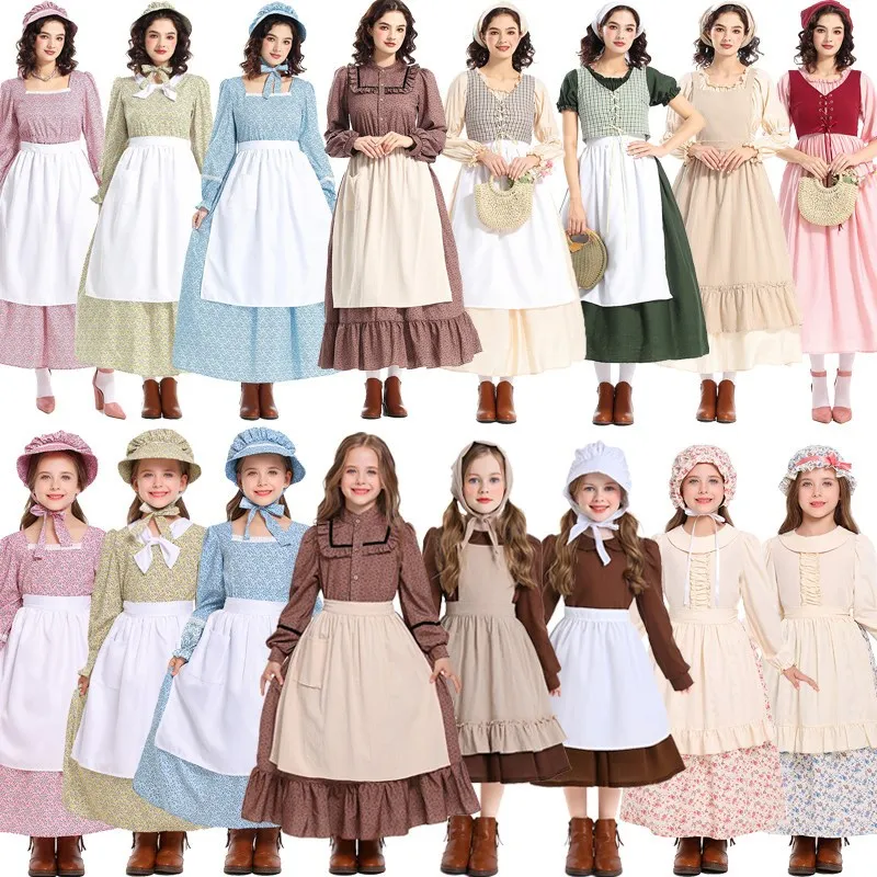 Victorian Country Estate Maid Costume Peasant Servant Outfit Colonial Harvest Festival Theatre Play Women's Period Clothing
Victorian Country Estate Maid Costume Peasant Servant Outfit Colonial Harvest Festival Theatre Play Women's Period Clothing