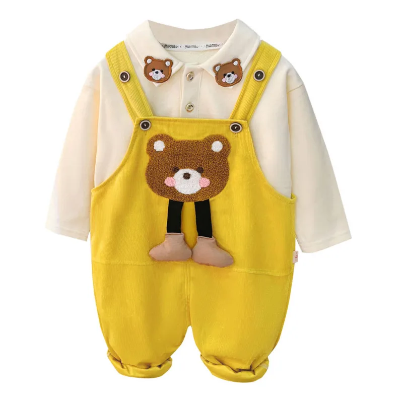 New Spring Autumn Baby Girl Clothes Suit Children Boys Cartoon T-Shirt Overalls 2Pcs/Sets Toddler Casual Costume Kids Tracksuits
New Spring Autumn Baby Girl Clothes Suit Children Boys Cartoon T-Shirt Overalls 2Pcs/Sets Toddler Casual Costume Kids Tracksuits