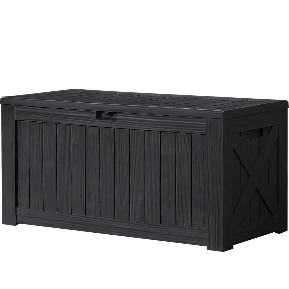 120 Gallon Deck Box Resin Outdoor Storage Box Waterproof for Patio, Large Outdoor Storage Bench Lockable for Outside Black
120 Gallon Deck Box Resin Outdoor Storage Box Waterproof for Patio, Large Outdoor Storage Bench Lockable for Outside Black