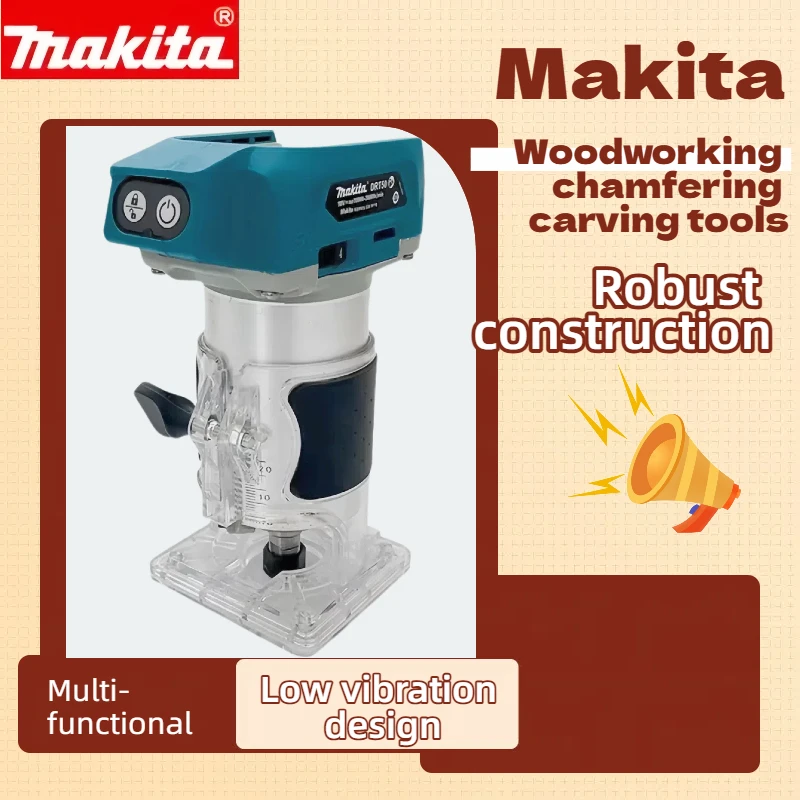 Makita DRT50Cordless Trimmer Rechargeable Trimming Machine Brushless Slotting Tool Milling Woodwork Engraving Machine(tool only)
Makita DRT50Cordless Trimmer Rechargeable Trimming Machine Brushless Slotting Tool Milling Woodwork Engraving Machine(tool only)