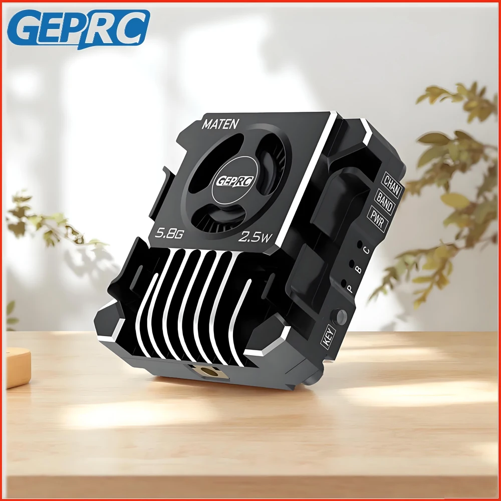 GEPRC MATEN 5.8G/4.9G 2.5W 2-8S Vtx Pro CNC Shell Heat Dissipation Built-in Micro Turbofan
GEPRC MATEN 5.8G/4.9G 2.5W 2-8S Vtx Pro CNC Shell Heat Dissipation Built-in Micro Turbofan