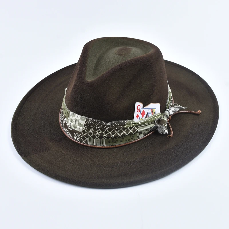 Новая шляпа Fedora в британском стиле, винтажная персонализированная фетровая шляпа с тканевыми полосками, модные вечерние церковные джазовые шляпы
Новая шляпа Fedora в британском стиле, винтажная персонализированная фетровая шляпа с тканевыми полосками, модные вечерние церковные джазовые шляпы