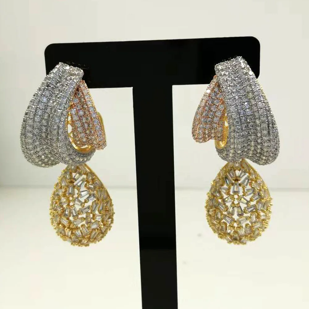 GODKI African Women Bowknot Drop Earrings For Women Bridal Trend Jewelry Gift Jewelry Accessories
GODKI African Women Bowknot Drop Earrings For Women Bridal Trend Jewelry Gift Jewelry Accessories