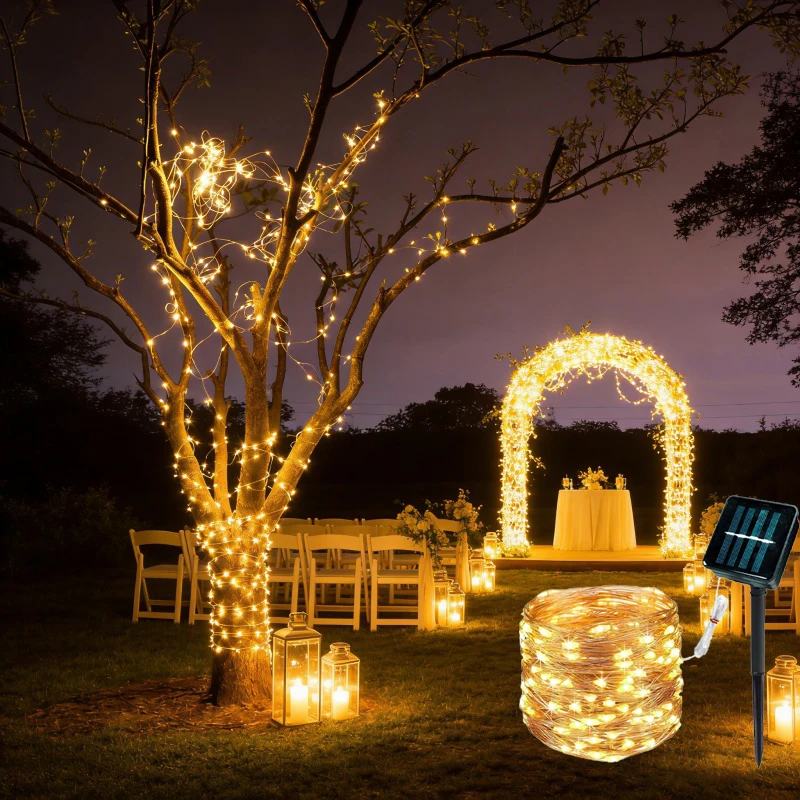 Led Solar Fairy String Lights 8 Modes Christmas Led Light Outdoor Camping Garden Wire Garland Light Wedding Christmas Lights
Led Solar Fairy String Lights 8 Modes Christmas Led Light Outdoor Camping Garden Wire Garland Light Wedding Christmas Lights