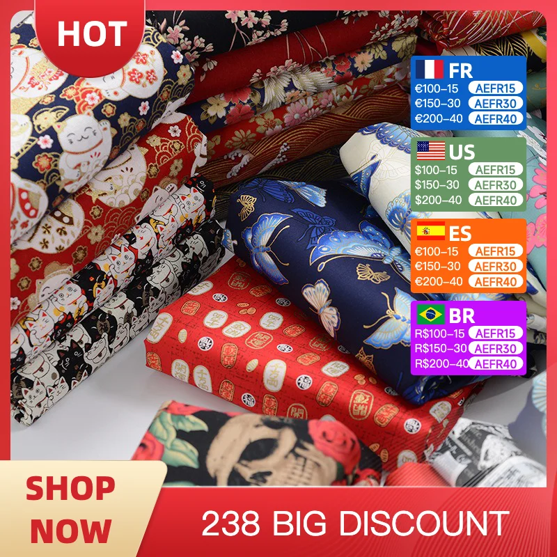 100% Pure cotton poplin gilding fabric Sewing manual DIY clothing shirts dresses throw pillow tablecloths cotton spinning fabric
100% Pure cotton poplin gilding fabric Sewing manual DIY clothing shirts dresses throw pillow tablecloths cotton spinning fabric