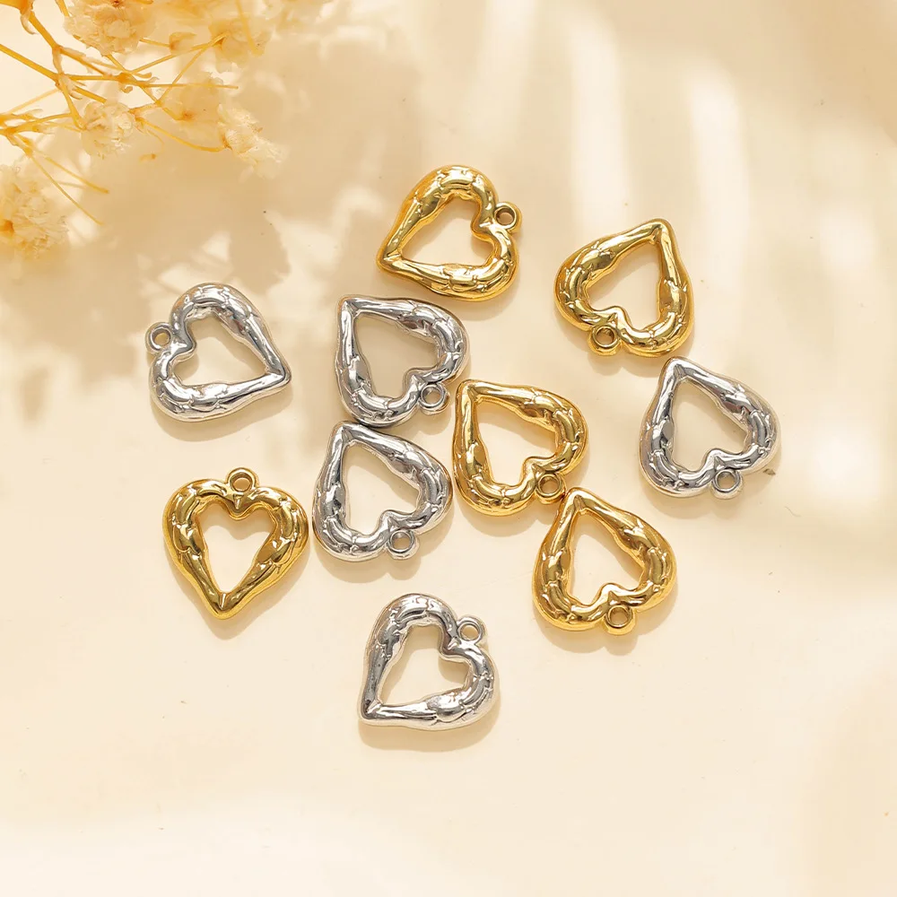 5pcs Handmade Love Heart Pendant Charms Stainless Steel Hollow Jewelry Earrings Braelet Pendants Diy Jewelry Making Accessories
5pcs Handmade Love Heart Pendant Charms Stainless Steel Hollow Jewelry Earrings Braelet Pendants Diy Jewelry Making Accessories