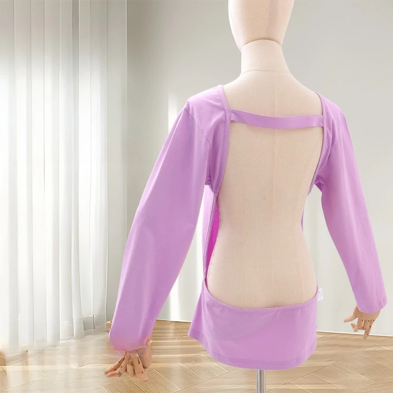 Women back drying special clothes three day exposed top loose long sleeved sun massage back drying T-shirt Personal Health Care
Women back drying special clothes three day exposed top loose long sleeved sun massage back drying T-shirt Personal Health Care