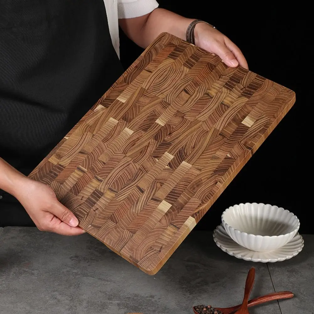 Thickened Teak Wood Cutting Board Rectangular Double-sided Chopping Board Non-slip Large Size Charcuterie Board Restaurants
Thickened Teak Wood Cutting Board Rectangular Double-sided Chopping Board Non-slip Large Size Charcuterie Board Restaurants