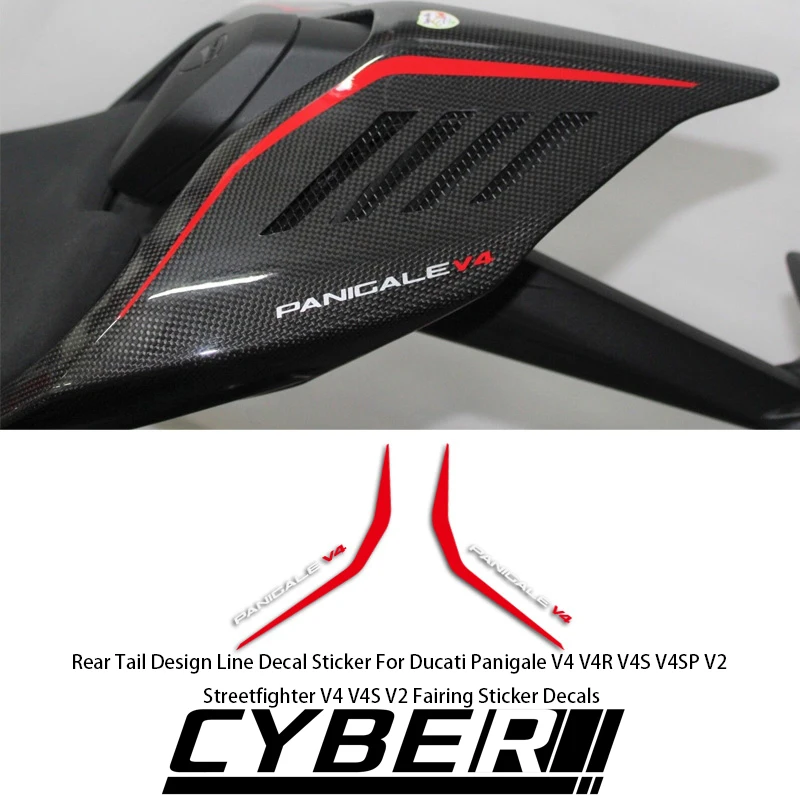 Rear Tail Design Line Decal Sticker For Ducati Panigale V4 V4R V4S V4SP V2 Streetfighter V4 V4S V2 Fairing Sticker Decals
Rear Tail Design Line Decal Sticker For Ducati Panigale V4 V4R V4S V4SP V2 Streetfighter V4 V4S V2 Fairing Sticker Decals