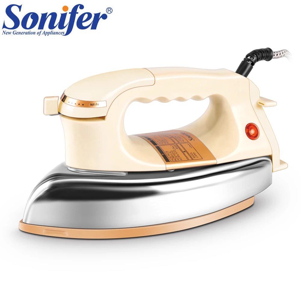 Electric Iron SF-9022 1200W Dry Iron with Ceramic Soleplate 6 Temperature Settings Safety Protection for Home Clothes Care
Electric Iron SF-9022 1200W Dry Iron with Ceramic Soleplate 6 Temperature Settings Safety Protection for Home Clothes Care