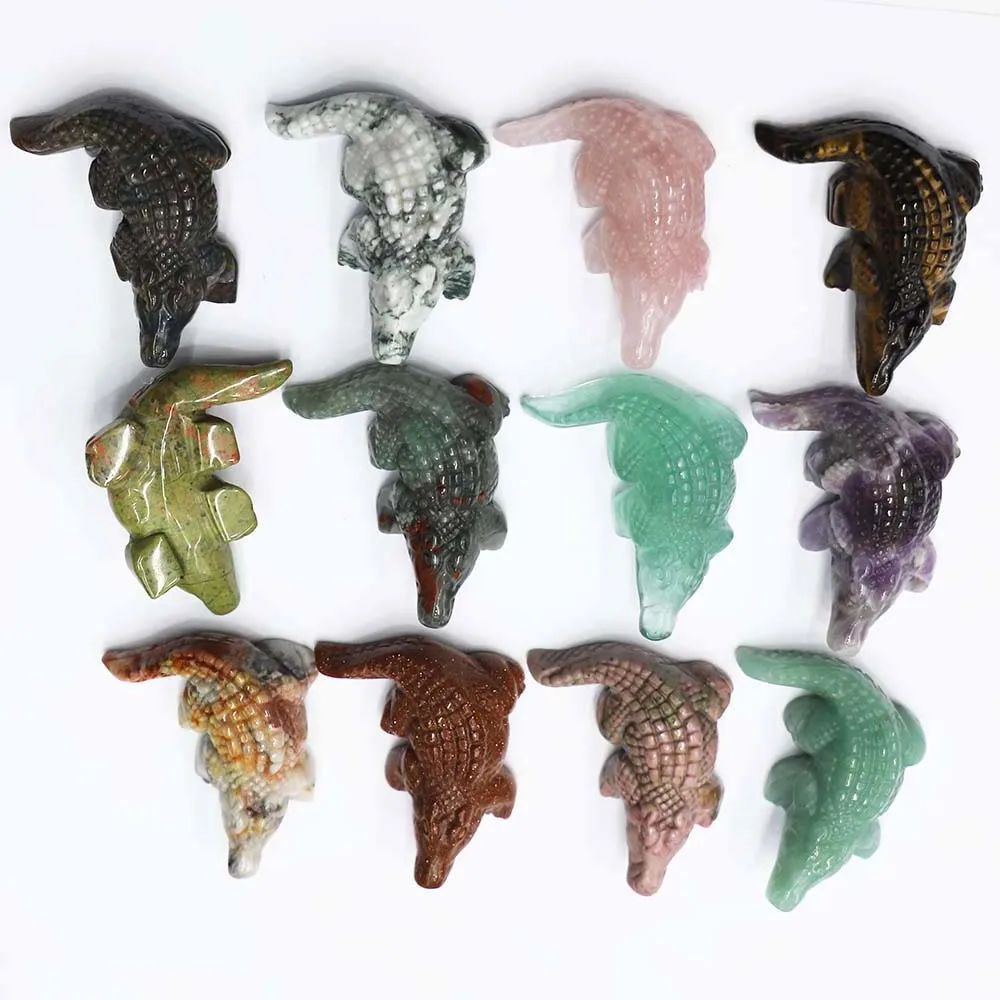 High Quality Natural Crystal Original Stone Crocodile Jade Carving Artifact Office Store Ornaments Decorative Jewelry Wholesale
High Quality Natural Crystal Original Stone Crocodile Jade Carving Artifact Office Store Ornaments Decorative Jewelry Wholesale