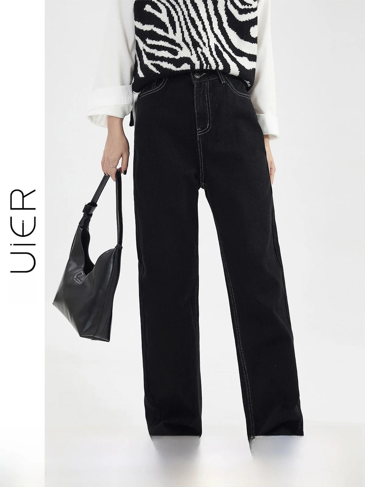 Прямые джинсы с высокой талией, женские весенние 2024, новый дизайн, свободные широкие брюки, утягивающие длинные брюки глубокого цвета
Прямые джинсы с высокой талией, женские весенние 2024, новый дизайн, свободные широкие брюки, утягивающие длинные брюки глубокого цвета