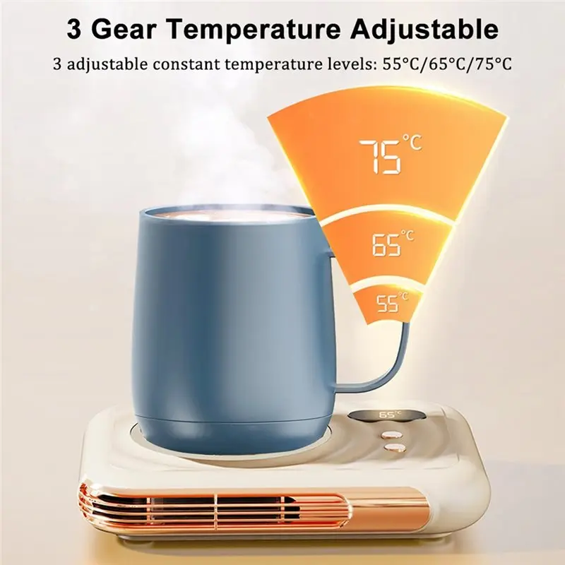 2025-US Plug Coffee Cup Heater Cup Warmer Electric Fan Mug Warmer 2 In 1 Thermostatic Water Tea Milk Coasters Cup Heating Pad
2025-US Plug Coffee Cup Heater Cup Warmer Electric Fan Mug Warmer 2 In 1 Thermostatic Water Tea Milk Coasters Cup Heating Pad