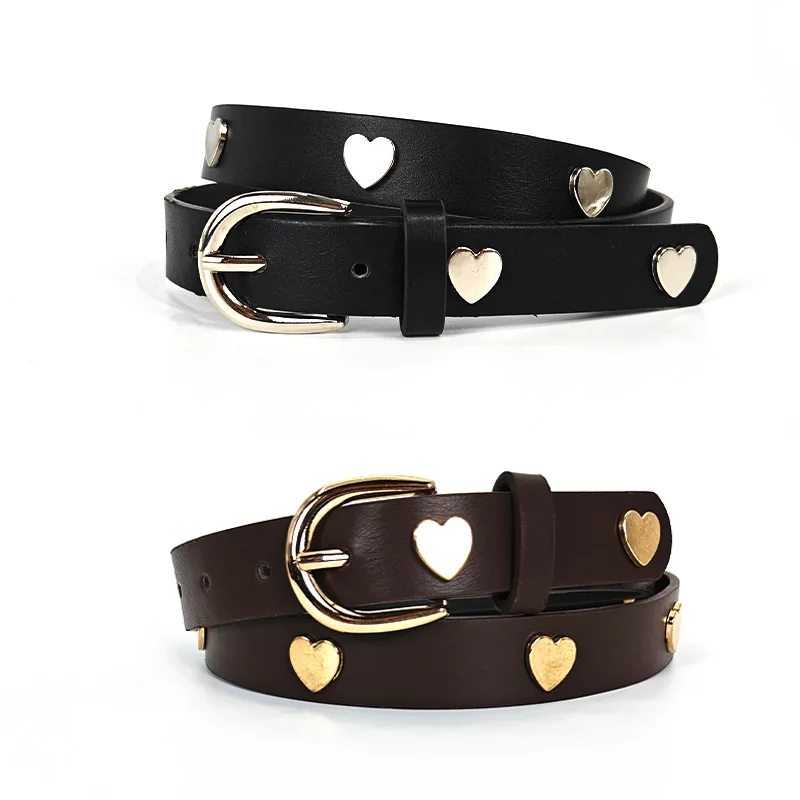 Fashion PU Leather Belt Female Metal Heart Rivet Western Cowboy Cowgirl Designer Women's Belt Pants Strap for Girls Jeans Belt
Fashion PU Leather Belt Female Metal Heart Rivet Western Cowboy Cowgirl Designer Women's Belt Pants Strap for Girls Jeans Belt