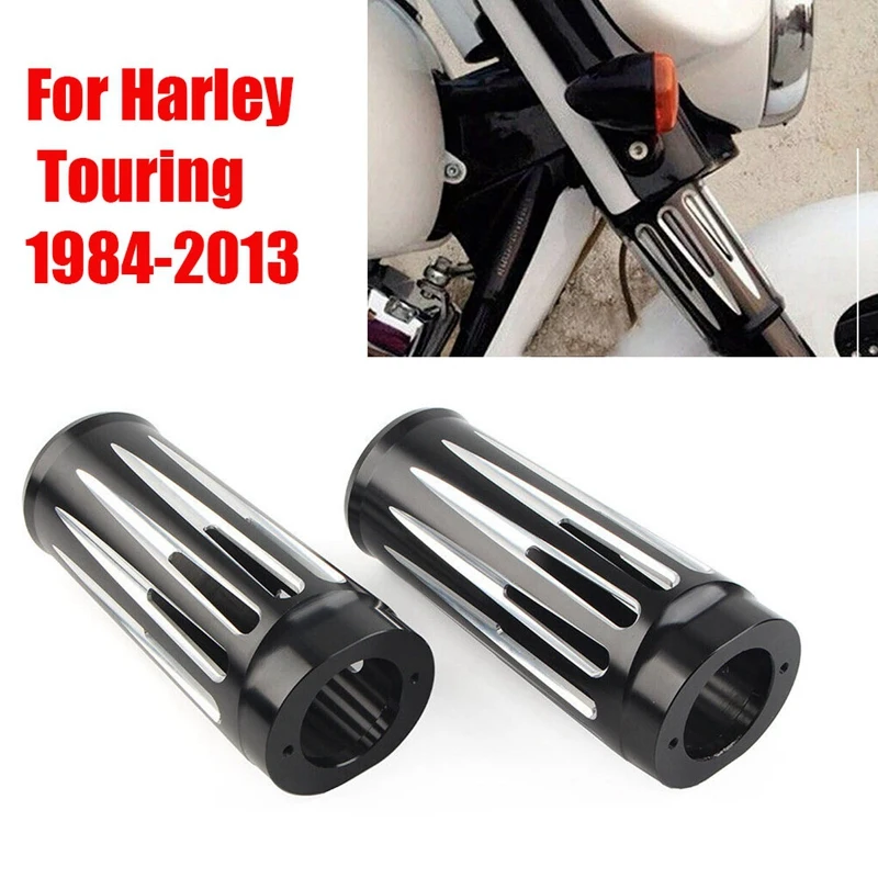 1Pair CNC Front Fork Boots Cover Cowbells Absorber For Touring FLHR 1984-2013 Extend Deep Fork Slider Cow Bells
1Pair CNC Front Fork Boots Cover Cowbells Absorber For Touring FLHR 1984-2013 Extend Deep Fork Slider Cow Bells