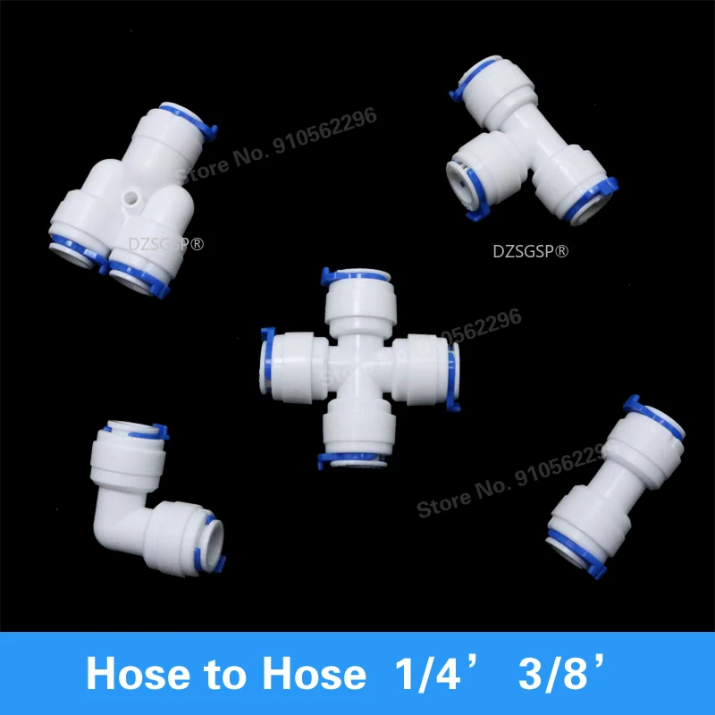 RO Water Hose Connection Straight Elbow Tee Cross 1/4" 3/8" Coupling Plastic Quick Pipe Fitting Reverse Osmosis Connector
RO Water Hose Connection Straight Elbow Tee Cross 1/4" 3/8" Coupling Plastic Quick Pipe Fitting Reverse Osmosis Connector
