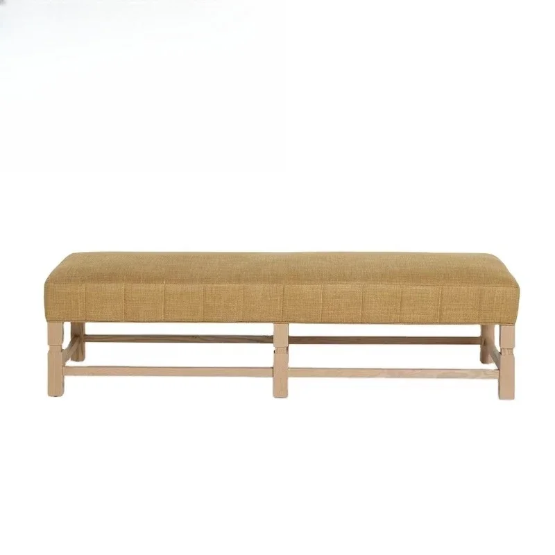 Hotel modern furniture solid wood bedside shoe stool, bedroom living room indoor fabric upholstered shop restaurant bench
Hotel modern furniture solid wood bedside shoe stool, bedroom living room indoor fabric upholstered shop restaurant bench