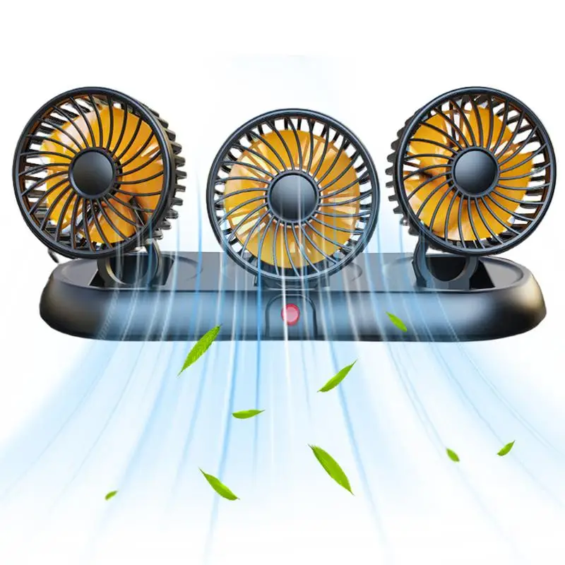 Fan For Car Multifunctional Dashboard Fan Three-head Auto Center Console Hot Weather Cooling Device For Trucks 3 Adjustable Wind
Fan For Car Multifunctional Dashboard Fan Three-head Auto Center Console Hot Weather Cooling Device For Trucks 3 Adjustable Wind