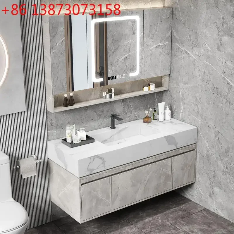 Modern simple rock slab integrated basin bathroom cabinet combined bathroom washbasin intelligent light luxury washbasin
Modern simple rock slab integrated basin bathroom cabinet combined bathroom washbasin intelligent light luxury washbasin
