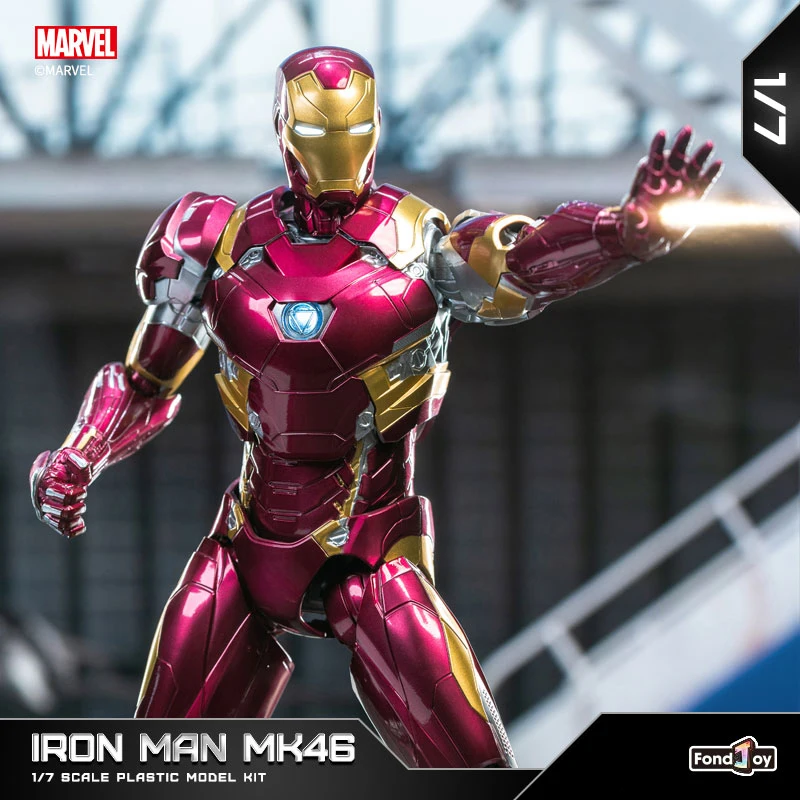Fondjoy Marvel Iron Man MK46 Assembled Model Action Figures Reactors Can Emit Light Collect Desktop Ornament Boy Toy Idea Gifts
Fondjoy Marvel Iron Man MK46 Assembled Model Action Figures Reactors Can Emit Light Collect Desktop Ornament Boy Toy Idea Gifts