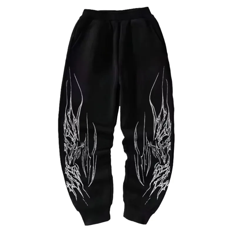 Men's and women's new loose dragon soul dark fashionable street wear casual jogging pants fitness sports high street HarajukuY2K
Men's and women's new loose dragon soul dark fashionable street wear casual jogging pants fitness sports high street HarajukuY2K