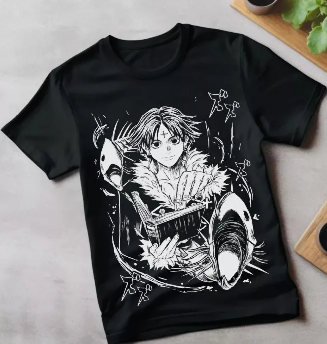 Футболка Chrollo Book Hunter X Hunter Manga HXH Kawaii, аниме, рубашка всех размеров, женская одежда, забавная футболка для мужчин, новые подарки
Футболка Chrollo Book Hunter X Hunter Manga HXH Kawaii, аниме, рубашка всех размеров, женская одежда, забавная футболка для мужчин, новые подарки