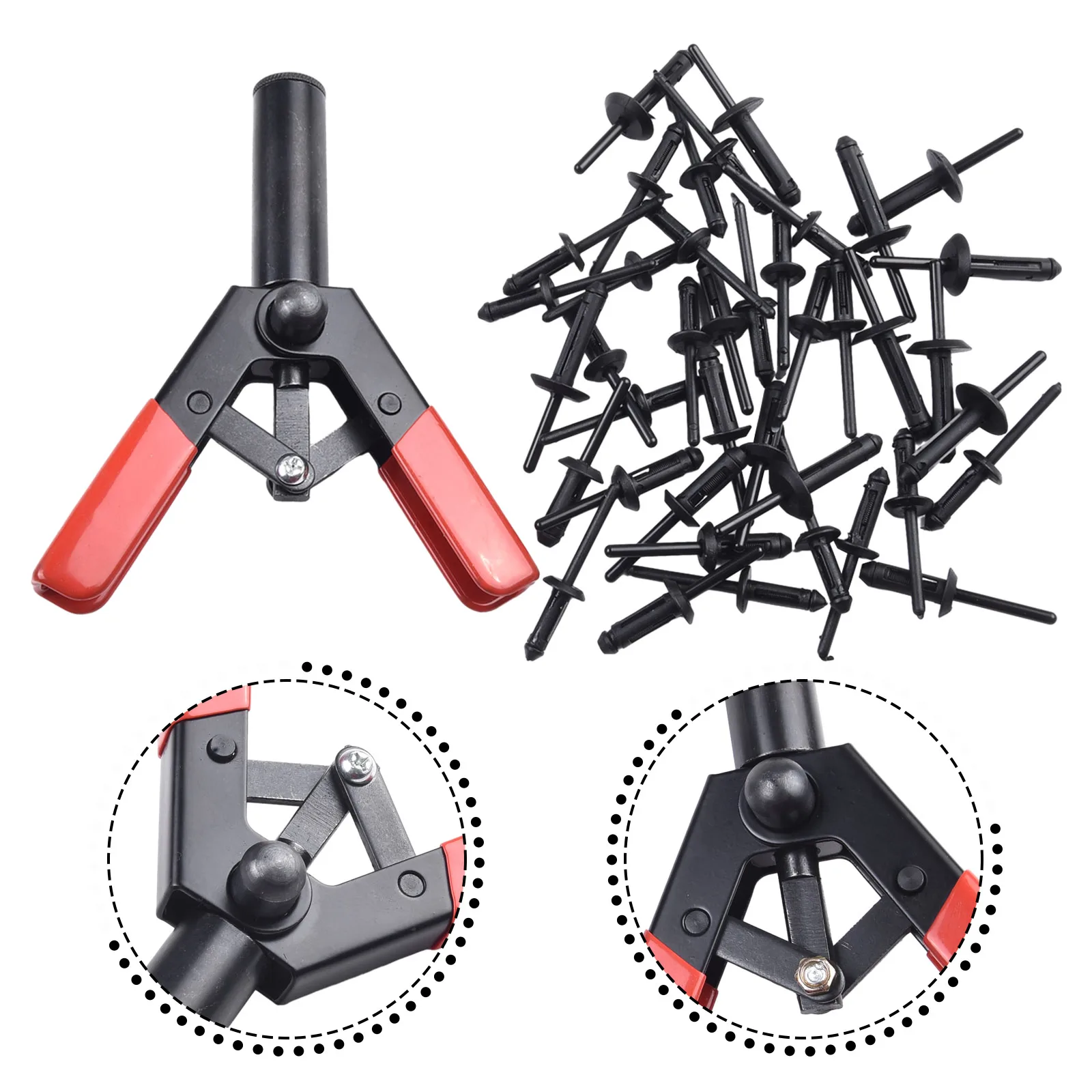 41pcs/kit Plastic Poly Rivet Quick Set Riveting Hand Tools W/ 40 Poly Rivets Auto Tools Replacement Car Part
41pcs/kit Plastic Poly Rivet Quick Set Riveting Hand Tools W/ 40 Poly Rivets Auto Tools Replacement Car Part