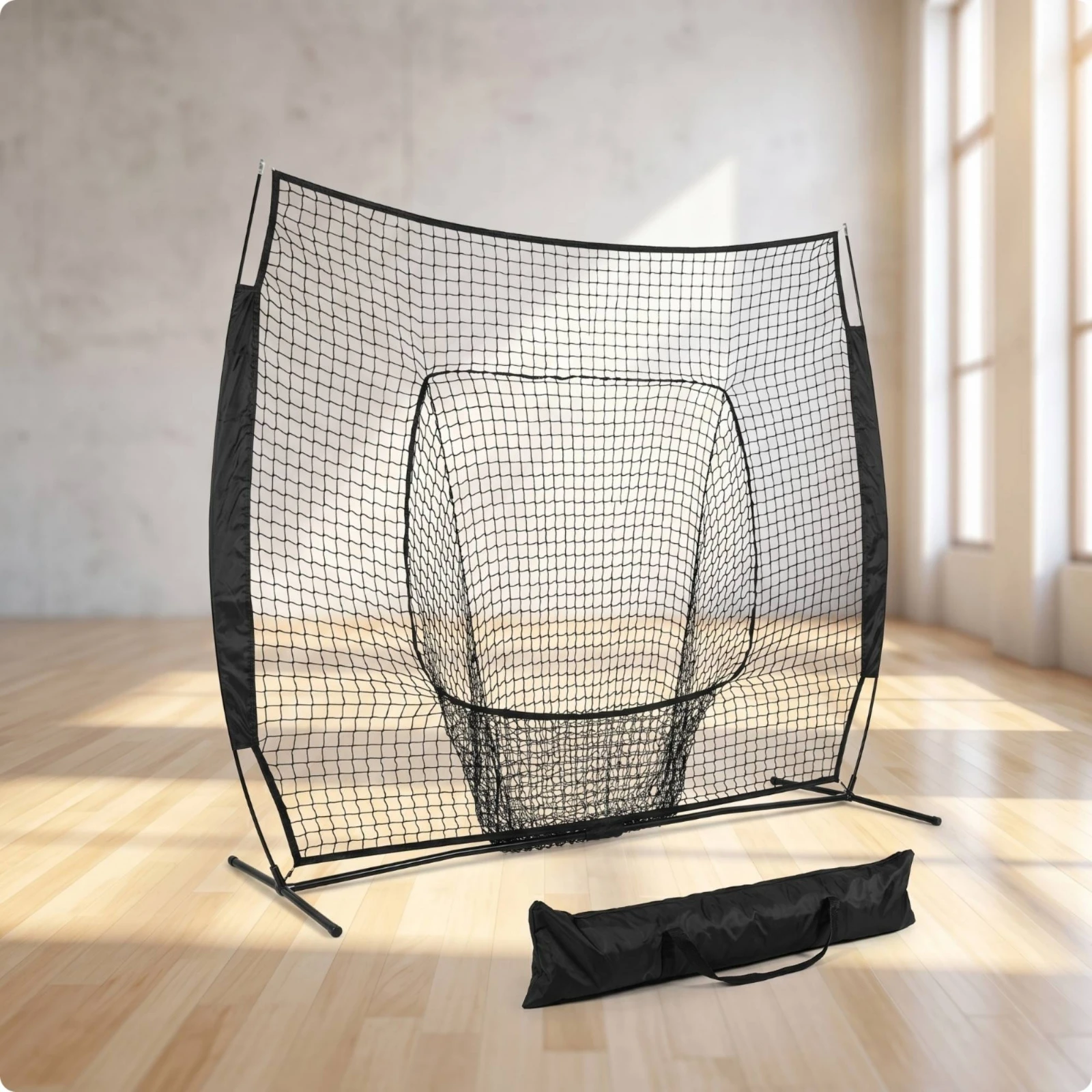 Baseball Rebounder Net Freestanding Baseball Pitchback Net Long-Lasting Heavy Duty for Coaches, Backyard, Indoor Training
Baseball Rebounder Net Freestanding Baseball Pitchback Net Long-Lasting Heavy Duty for Coaches, Backyard, Indoor Training
