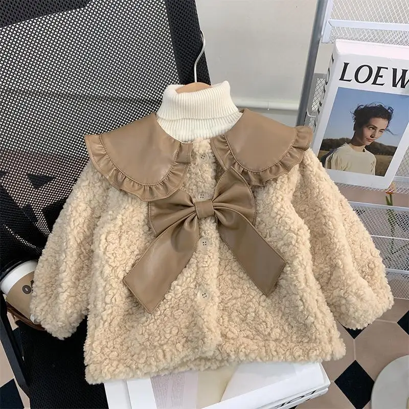 Girls Khaki Wool Coat Children 2024 New Autumn Winter Fashion Simple Casual Coat Korean Simple Style Top Clothes Coat Kid
Girls Khaki Wool Coat Children 2024 New Autumn Winter Fashion Simple Casual Coat Korean Simple Style Top Clothes Coat Kid