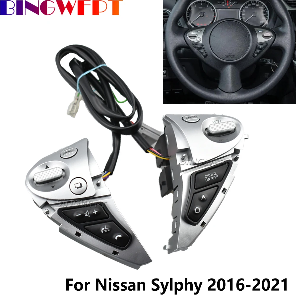 Car Steering Wheel Button For Nissan Sylphy 2016-2021 Volume Phone Adjust Cruise Control Switch For Nissan JUKE F15 370Z Pulsar
Car Steering Wheel Button For Nissan Sylphy 2016-2021 Volume Phone Adjust Cruise Control Switch For Nissan JUKE F15 370Z Pulsar
