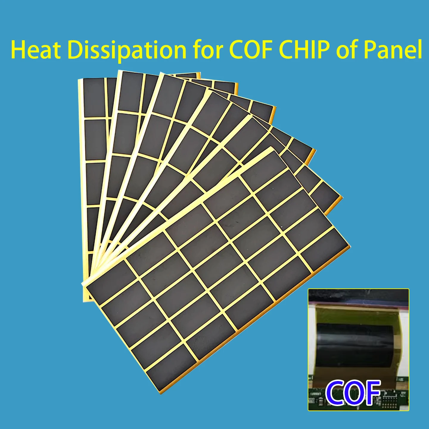 COF CHIP HEAT SINK COF LCD glass module heat dissipation sticker COF chip heat dissipation sticker TV repair 1000PCS/ Stickers
COF CHIP HEAT SINK COF LCD glass module heat dissipation sticker COF chip heat dissipation sticker TV repair 1000PCS/ Stickers