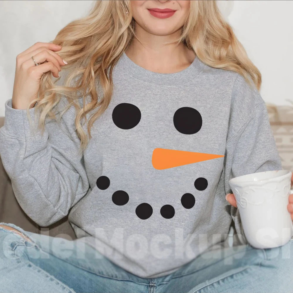 Funny Christmas Snowman Hoodie for Women's Cute Family Matching Snowman Face Womens Clothes Holiday Retro Party Women's Clothing 
Funny Christmas Snowman Hoodie for Women's Cute Family Matching Snowman Face Womens Clothes Holiday Retro Party Women's Clothing