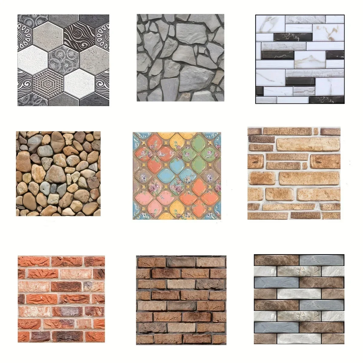 10 Sheets Of 3D Stone Peel And Stick Wall Tiles | Faux Stone Wall Panels | Self-adhesive | Brick Grain Wall Paste D wall sticker
10 Sheets Of 3D Stone Peel And Stick Wall Tiles | Faux Stone Wall Panels | Self-adhesive | Brick Grain Wall Paste D wall sticker